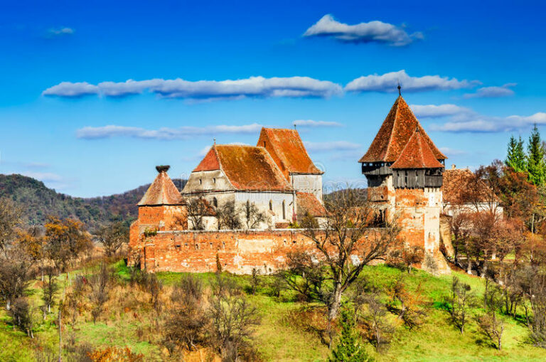 Alma Vii Fortified Church Medieval Rural Landscape