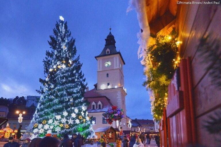 Sibiu Festive Projections & Market Stalls